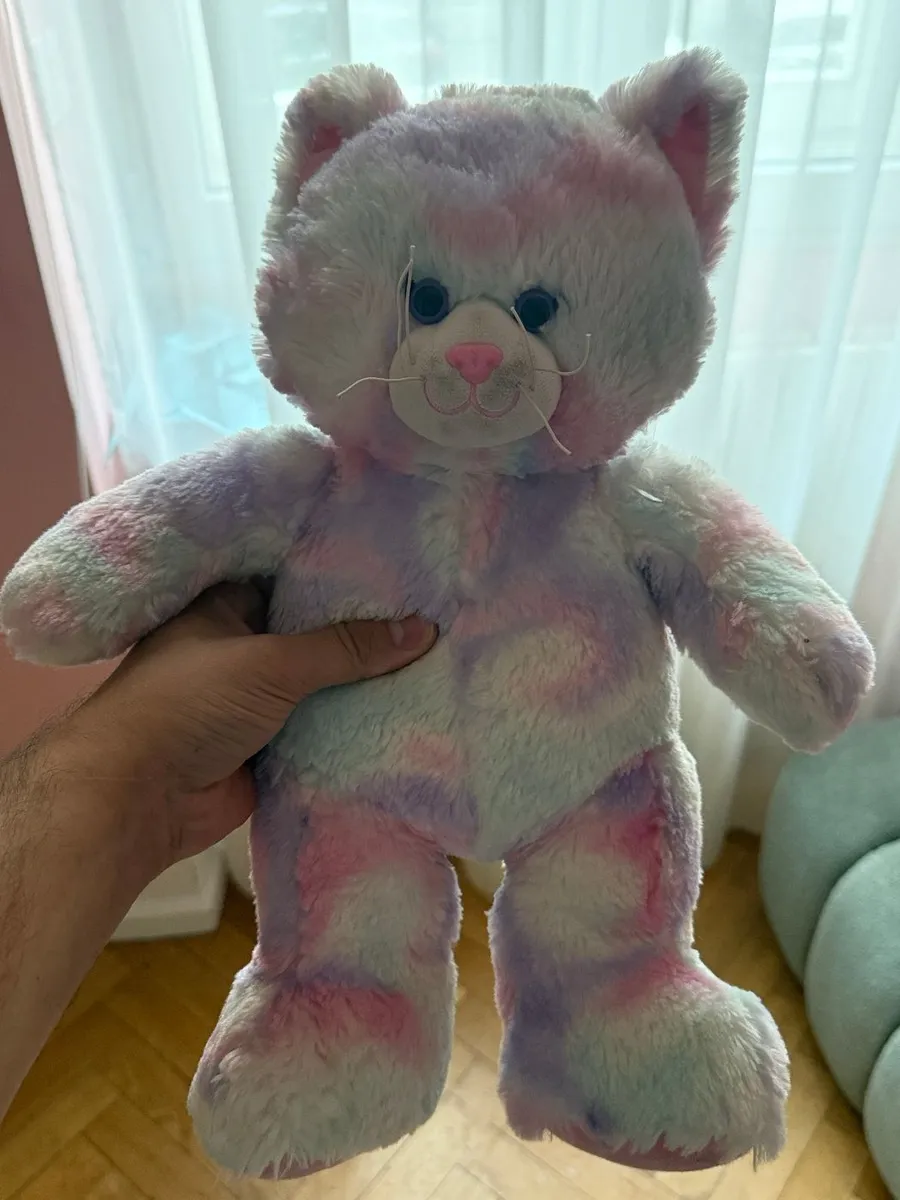 Peluche chat multicolore Build-A-Bear — photo 1
