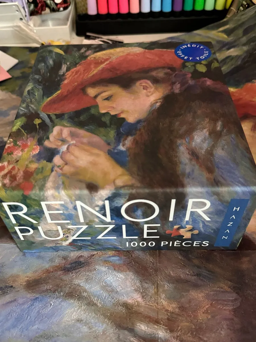 Puzzle Renoir 1000 pièces Hazan effet toile — photo 1