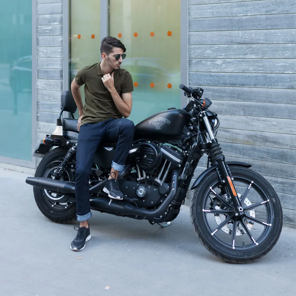 Blouson moto cuir Dainese + gants taille L — photo 1
